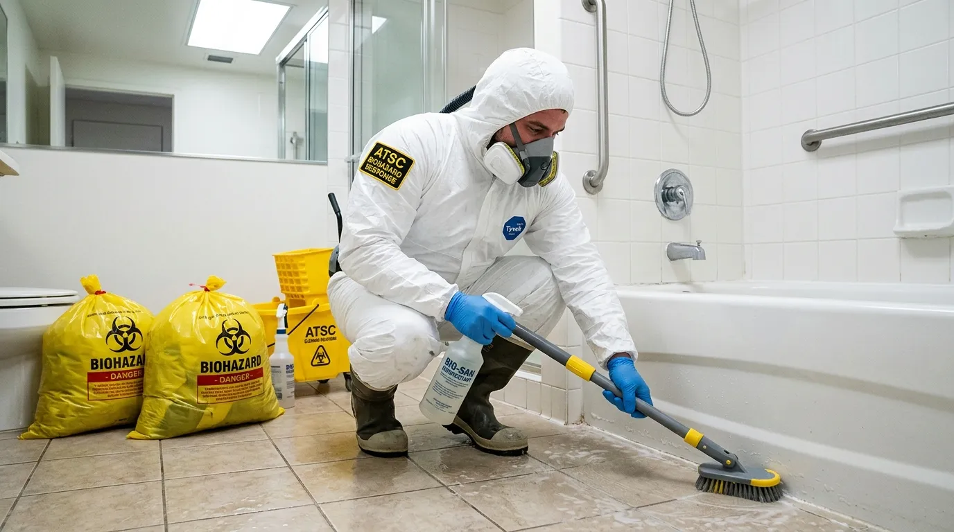 Decontamination equipment deployed for Blood Cleanup in Northlake